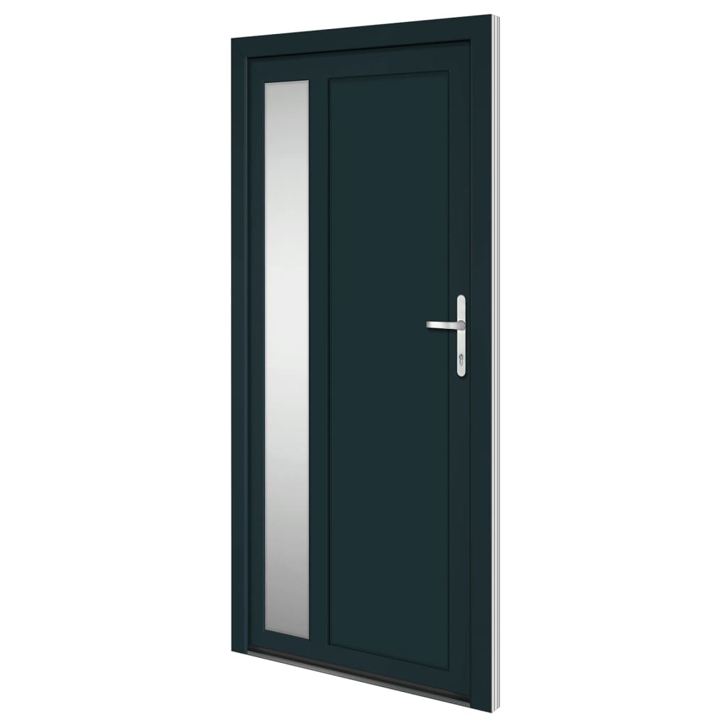 Porta Ingresso Antracite 108x208 cm in PVC 3157105