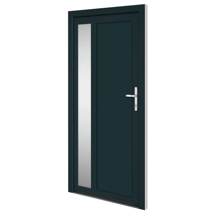 Porta Ingresso Antracite 108x208 cm in PVC 3157105