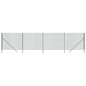 Recinzione Metallica Verde 2,2x10 m in Acciaio Zincatocod mxl 105509