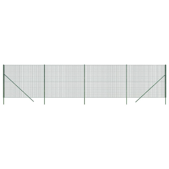 Recinzione Metallica Verde 2,2x10 m in Acciaio Zincatocod mxl 105509