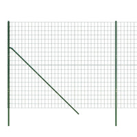 Recinzione Metallica Verde 1,8x25 m in Acciaio Zincato 154077