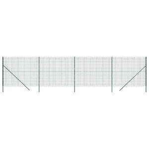 Recinzione Metallica Verde 2x10 m in Acciaio Zincatocod mxl 128588