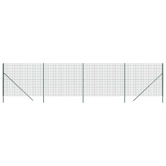Recinzione Metallica Verde 2x10 m in Acciaio Zincatocod mxl 128588