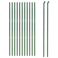 Recinzione Metallica Verde 2x25 m in Acciaio Zincatocod mxl 79984