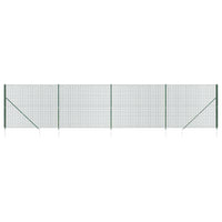 Recinzione Metallica con Picchetti Ancoraggio Verde 2x10 m