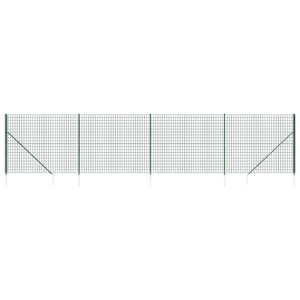 Recinzione Metallica con Picchetti Ancoraggio Verde 2,2x10 mcod mxl 95146