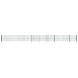 Recinzione Metallica con Picchetti Ancoraggio Verde 1,6x25 m