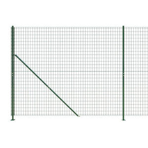 Recinzione Metallica con Flangia Verde 1,8x25 m 154157