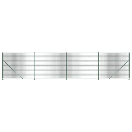 Recinzione Metallica con Flangia Verde 1,6x10 mcod mxl 71116