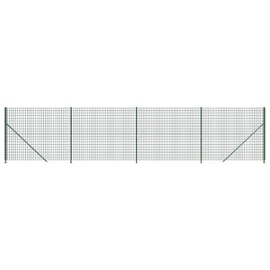 Recinzione Metallica con Flangia Verde 1,8x10 m 154165