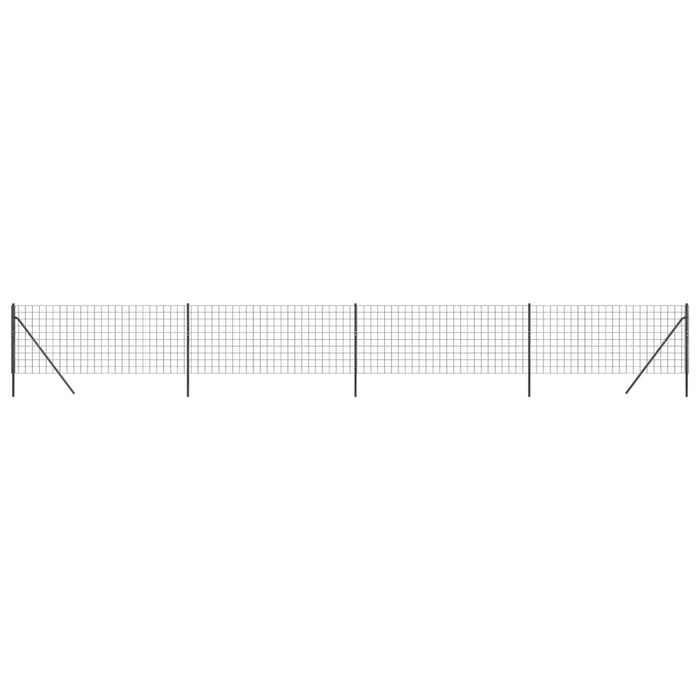 Recinzione Metallica Antracite 1x10 m in Acciaio Zincato