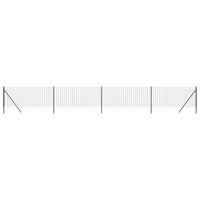 Recinzione Metallica Antracite 1,1x10 m in Acciaio Zincatocod mxl 129413