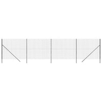 Recinzione Metallica Antracite 1,8x10 m in Acciaio Zincato 154229