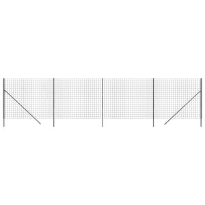 Recinzione Metallica Antracite 2x10 m in Acciaio Zincatocod mxl 128683