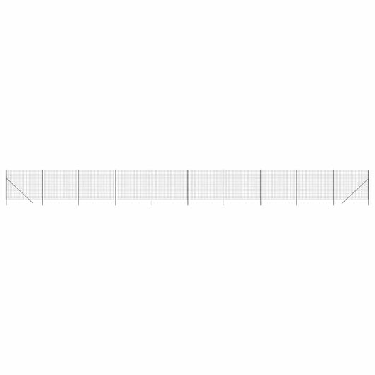 Recinzione Metallica Antracite 1,8x25 m in Acciaio Zincatocod mxl 97390