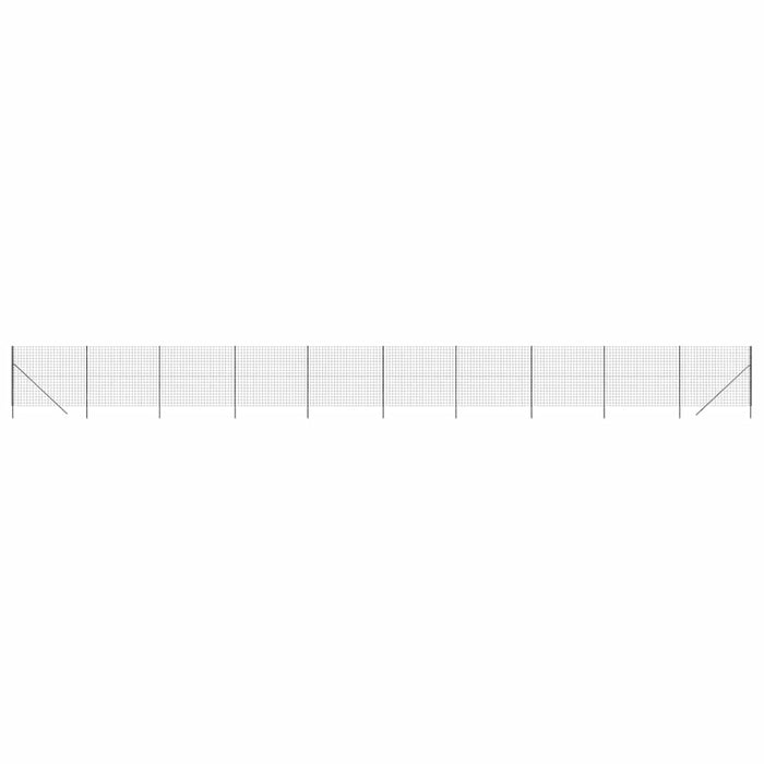 Recinzione Metallica Antracite 2x25 m in Acciaio Zincato