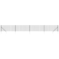 Recinzione Metallica con Picchetti Ancoraggio Antracite 1x10 m 154241