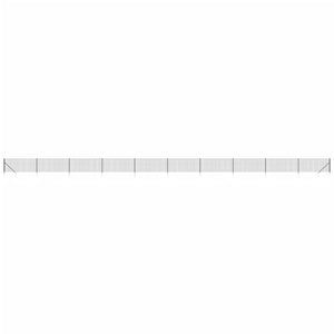 Recinzione Metallica con Picchetti Ancoraggio Antracite 1,1x25m 154250