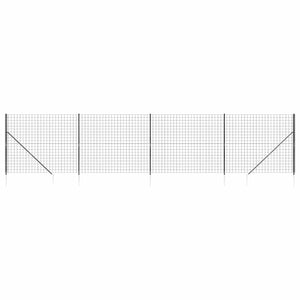 Recinzione Metallica con Picchetti Ancoraggio Antracite 2,2x10mcod mxl 129535