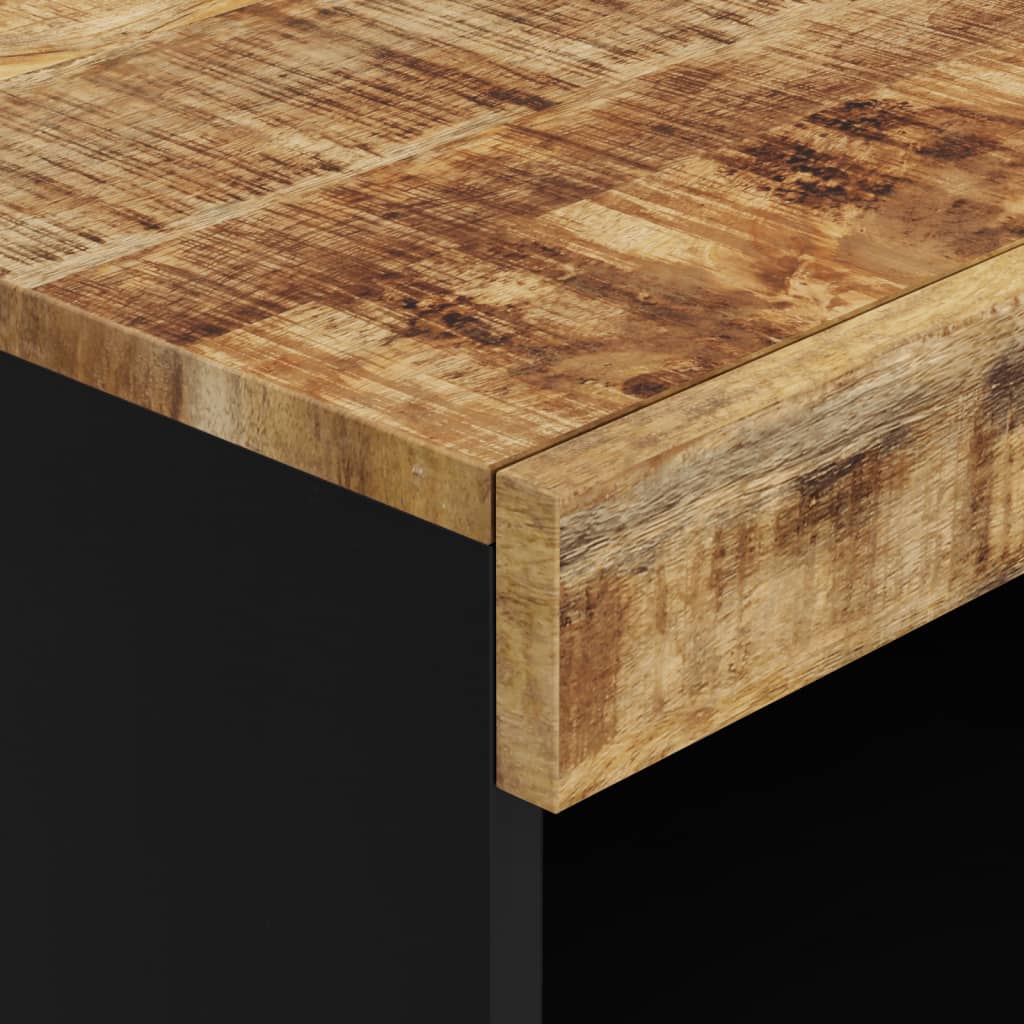 Credenza-Buffet-Armadio da cucina 60x33x75 cm in Legno Massello di Mango 628359
