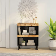 Credenza-Buffet-Armadio da cucina 60x33x75 cm in Legno Massello di Mango 628359