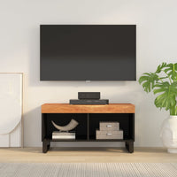 Mobile Porta TV-Mobile per TV-Credenza TV 85x33x43,5 cm in Legno Massello di Acacia
