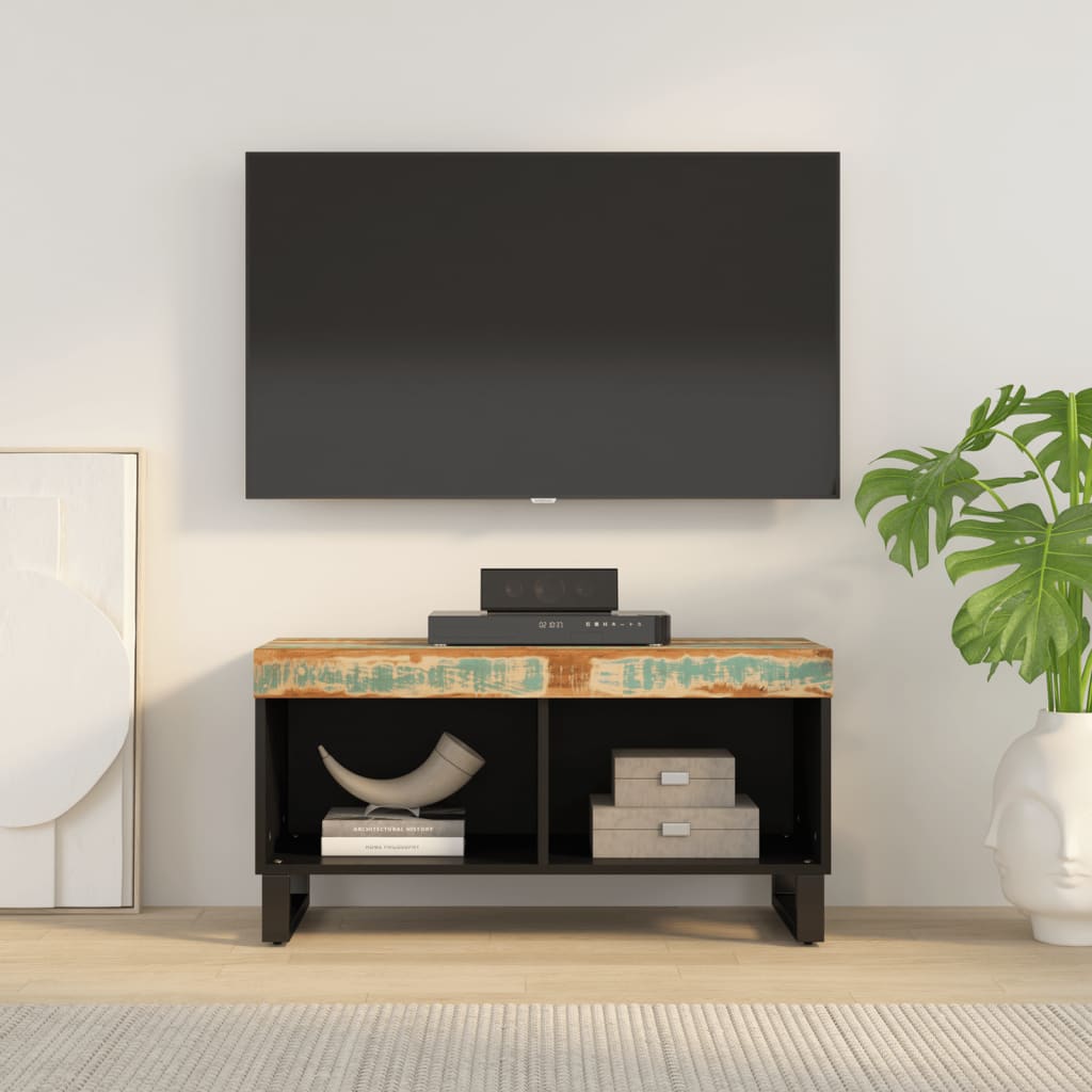 Mobile Porta TV 85x33x43,5 in Legno Massello di Recuperocod mxl 129510