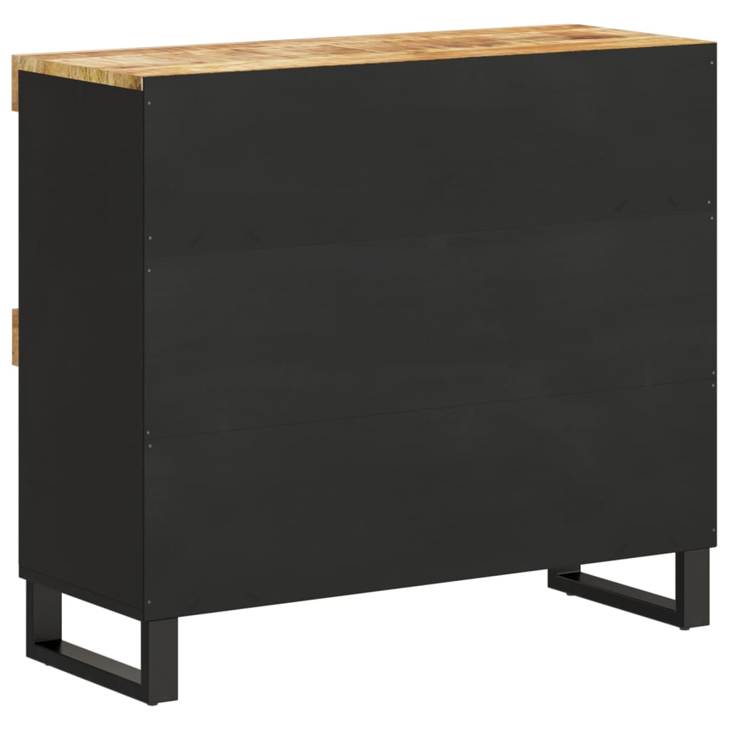 Credenza-Buffet-Armadio da cucina 85x33x75 cm in Legno Massello di Mango 533502