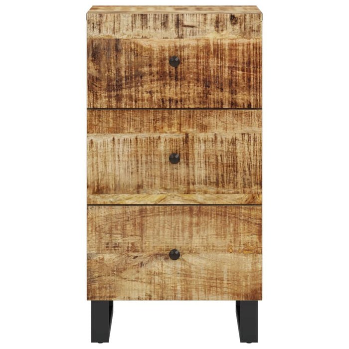 Credenza con 3 Cassetti 40x33,5x75 cm Legno Massello di Mango 352905