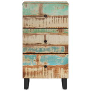 vidaXL Credenza con 3 Cassetti 40x33,5x75cm Legno Massello di Recupero