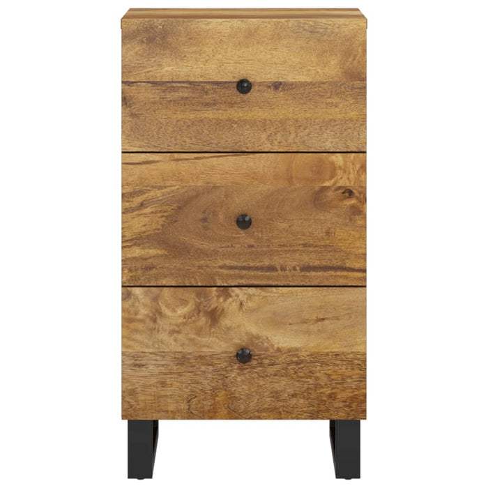 vidaXL Credenza con 3 Cassetti 40x33,5x75 cm Legno Massello di Mango