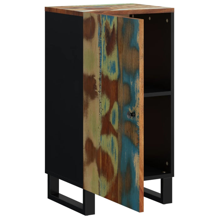 Credenza con Anta 40x31x75 cm in Legno Massello di Recupero 352911