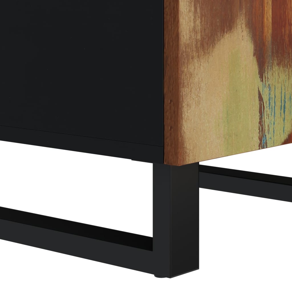 Credenza con Anta 40x31x75 cm in Legno Massello di Recupero 352911