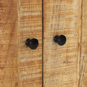 Credenza cassettiera mobile contenitore organizer cucina soggiorno soggiorno con 2 ante 60 x 33 x 75 cm legno massello di mango marrone 02_0029728