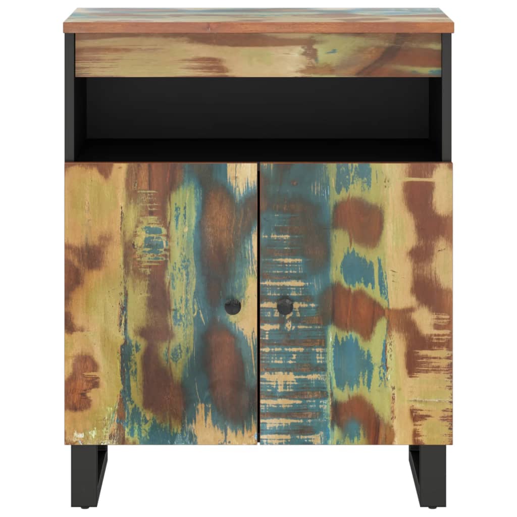 Credenza con 2 Ante 60x33x75 cm in Legno Massello di Recupero 352915