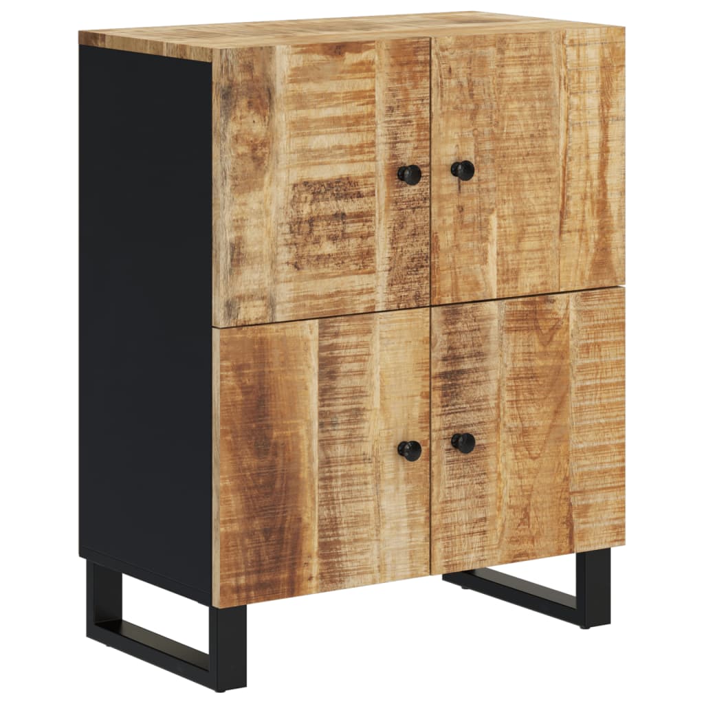 Credenza con 4 Ante 60x33x75 cm in Legno Massello di Mangocod mxl 103581