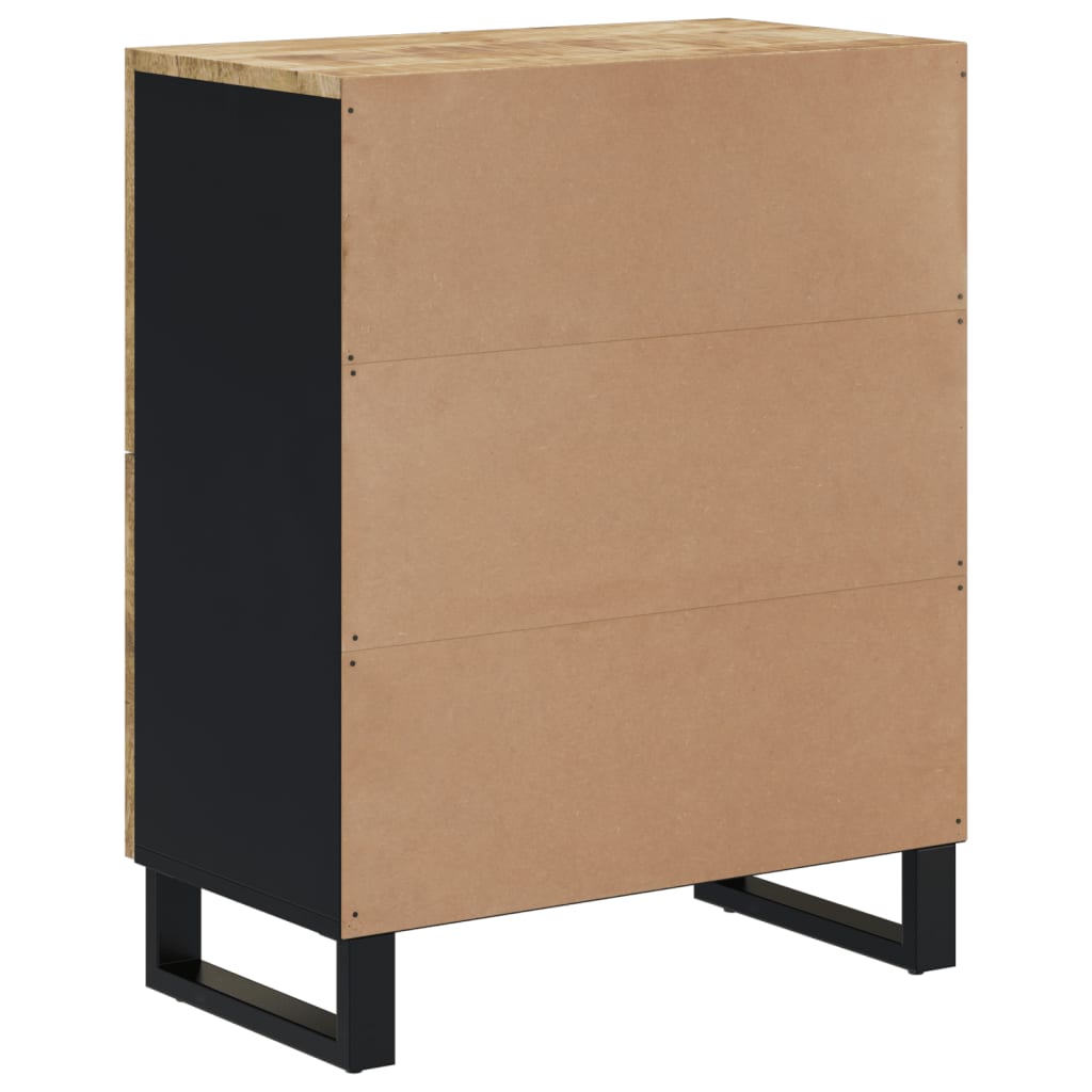 Credenza con 4 Ante 60x33x75 cm in Legno Massello di Mango 352917