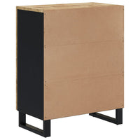 Credenza con 4 Ante 60x33x75 cm in Legno Massello di Mango 352917