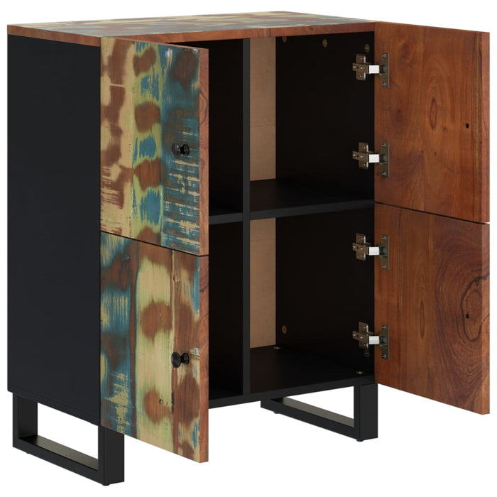 Credenza con 4 Ante 60x33x75 cm in Legno Massello di Recupero 352919