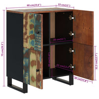 Credenza con 4 Ante 60x33x75 cm in Legno Massello di Recupero 352919