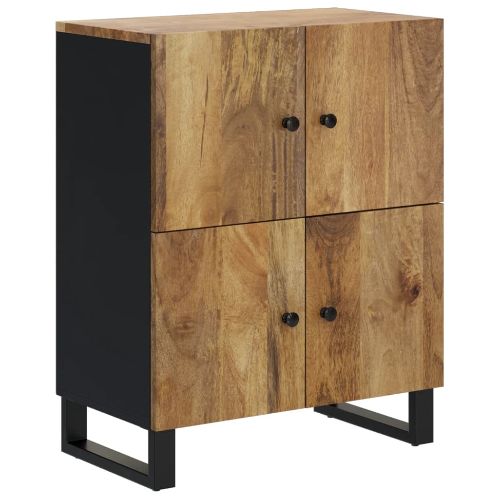 Credenza con 4 Ante 60x33x75 cm in Legno Massello di Mango 352920