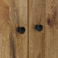 Credenza cassettiera cassettiera mobile contenitore organizer cucina soggiorno soggiorno con 4 ante 60 x 33 x 75 cm legno massello di mango marrone 02_0029749