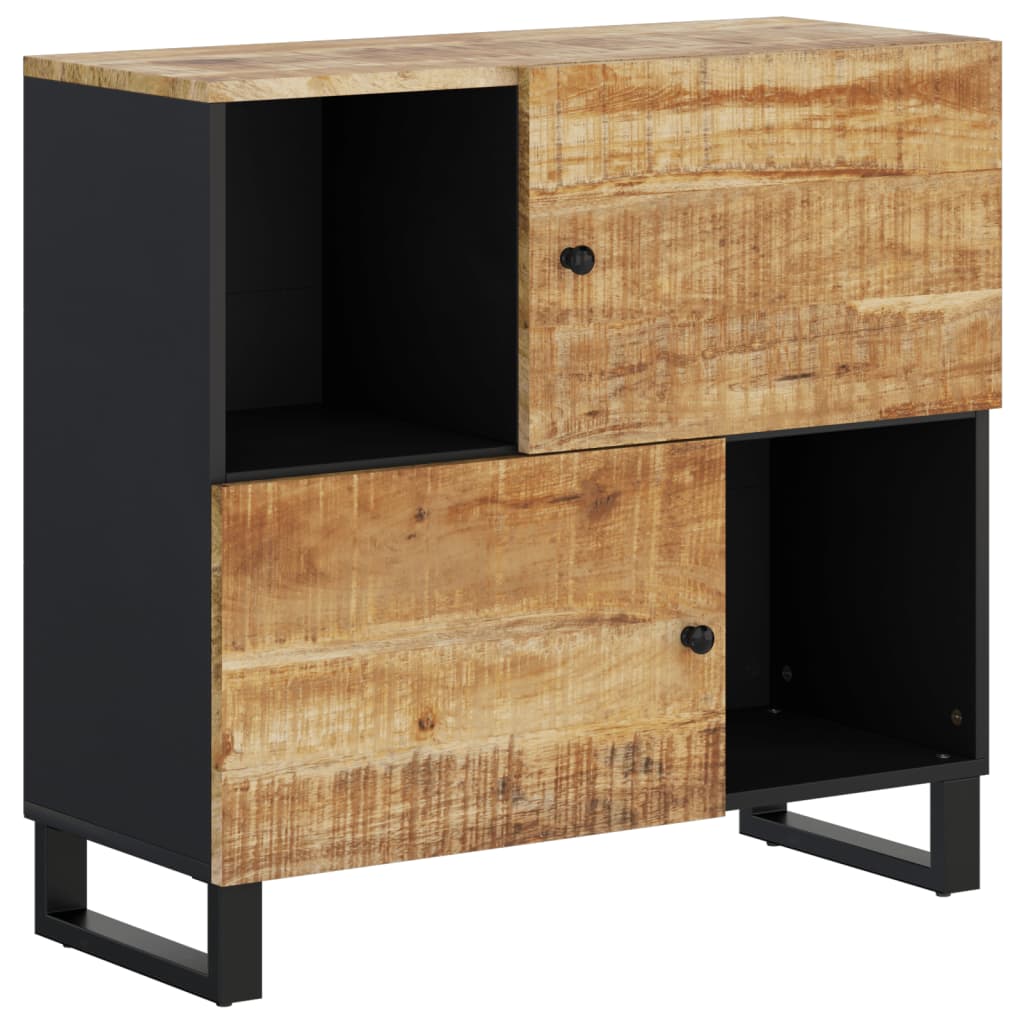 Credenza con 2 Ante 80x33x75 cm in Legno Massello di Mango 352921