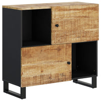 Credenza con 2 Ante 80x33x75 cm in Legno Massello di Mango 352921