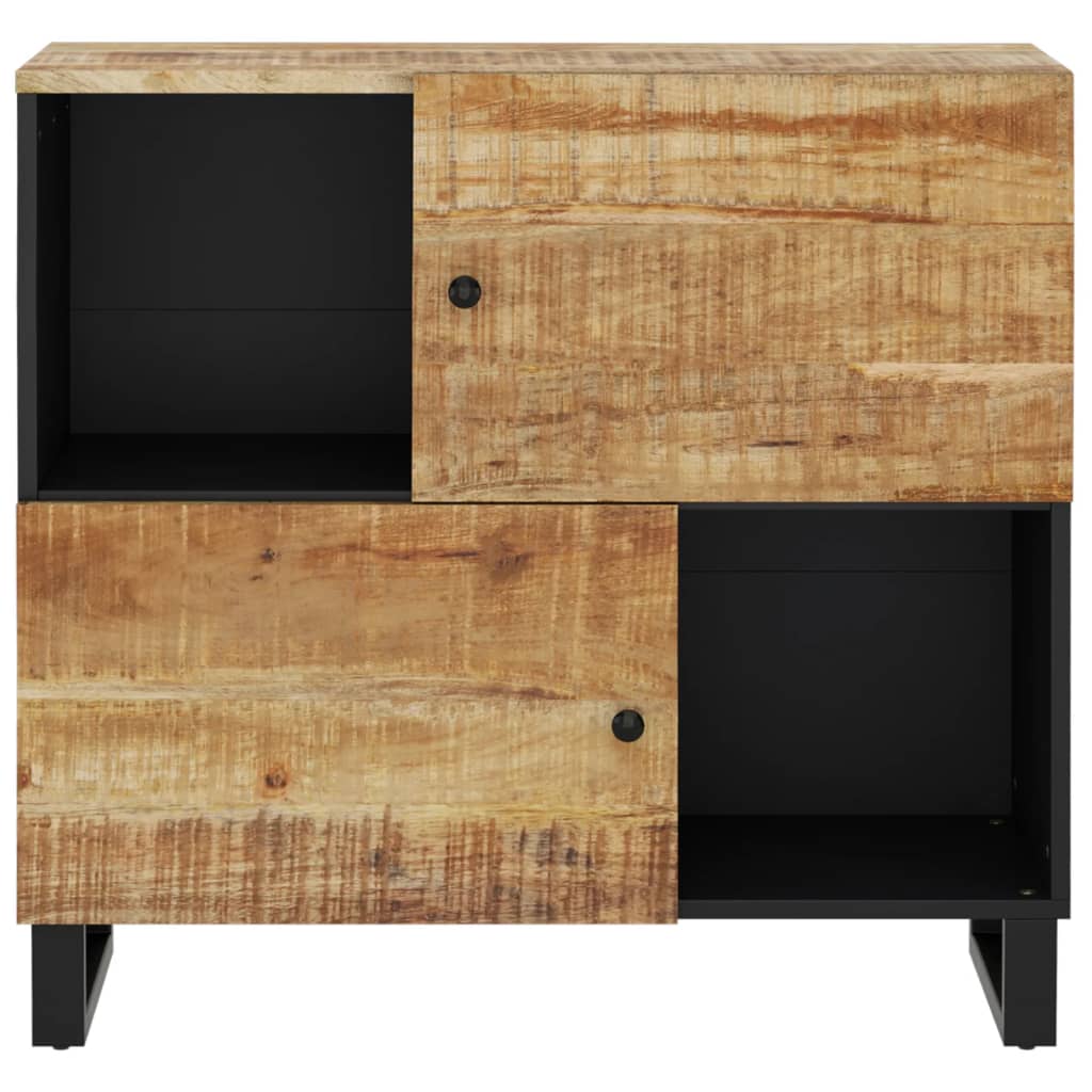 Credenza con 2 Ante 80x33x75 cm in Legno Massello di Mango 352921