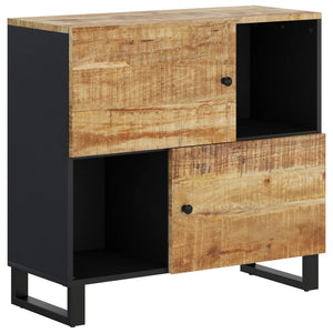Credenza con 2 Ante 80x33x75 cm in Legno Massello di Mango 352921