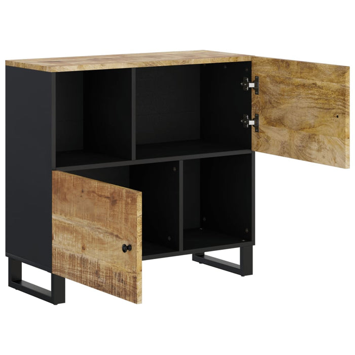 Credenza con 2 Ante 80x33x75 cm in Legno Massello di Mango 352921