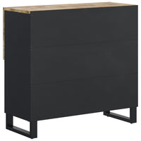 Credenza con 2 Ante 80x33x75 cm in Legno Massello di Mango 352921