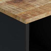 Credenza con 2 Ante 80x33x75 cm in Legno Massello di Mango