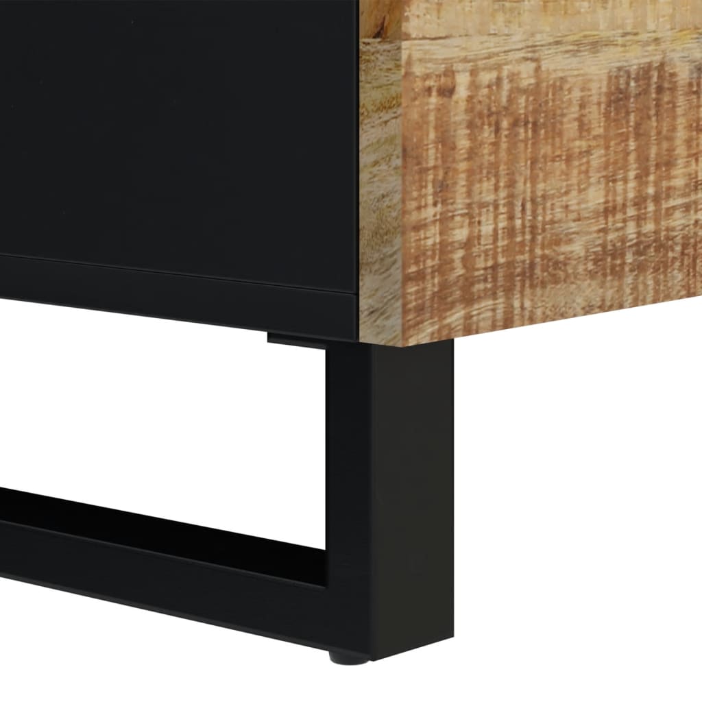 Credenza con 2 Ante 80x33x75 cm in Legno Massello di Mango 352921